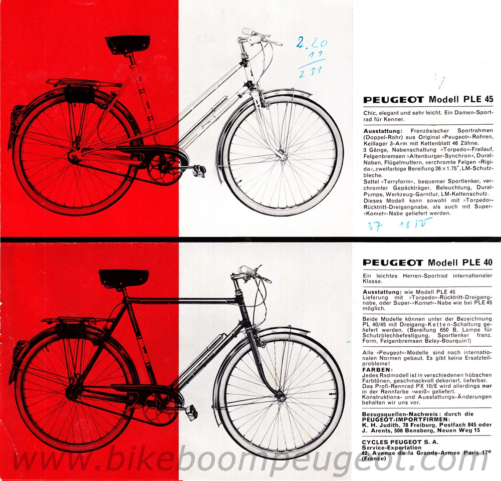 Peugeot 1964 Germany Brochure